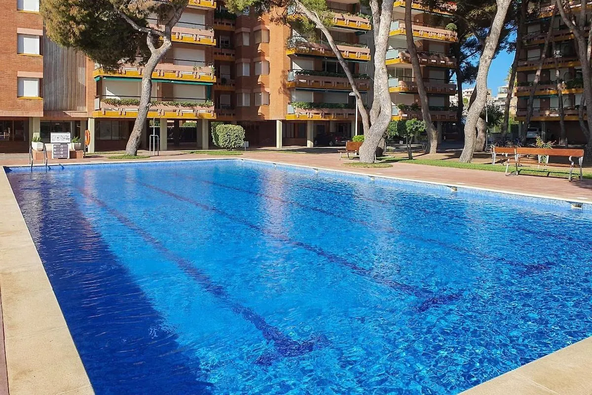 Apartment At037 Els Pins, Primera Linea, Piscina, Vistas Torredembarra